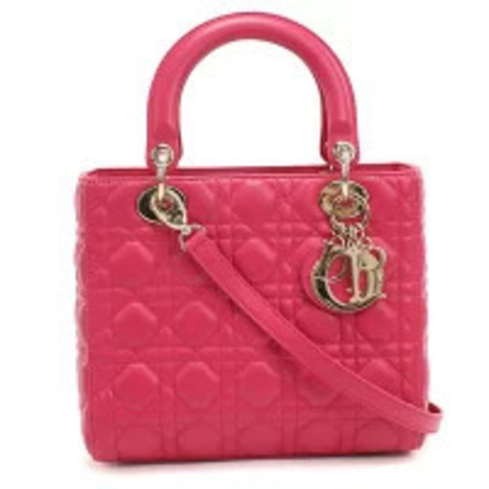 Christian Dior Handbag Lady ONGE Pink